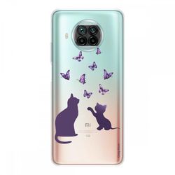 Crazy Kase Hull For Xiaomi Mi 10t Lite i silikone fleksibel 1 Mm, Killing leger med Butterfly