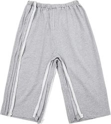 Virtsankarkailuhousut, leikkauksen jälkeiset shortsit Potilas Unisex Vetoketju Sulku Hoitovaatteet Potilaan hoitohousut murtumakuntoutukseen, Vuode...