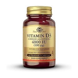 Solgar Vitamin D3 4000 IU 60 vegetable capsules