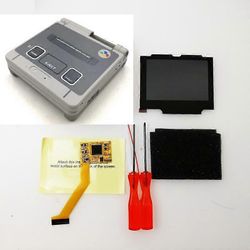 GBA SP LCD -näyttö Naiko Gameboy -ennakolle GBA SP IPS LCD -taustavalonäyttö Erittäin kirkas laminoitu LCD-näyttö SFC