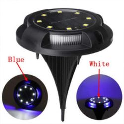 12LED Coloful Valaistus Aurinkovoima Haudattu Valo Lattia Terassi Ulkopuutarha Nurmikon Polku Lamppu sininen