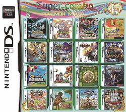 3DS NDS pelikortti yhdistetty kortti 520 in 1 NDS yhdistetty kortti NDS kasetti 208/482 IN1