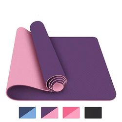 Aiyuego Yogamatte, Gymnastikkmatte, Treningsmatte, Sklisikker PilatesMatte Blå