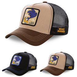 Trucker Keps Unisex Mens Sports Baseball Mesh Road Runner Hatt Running Andas Sommarkeps ROAD Runner Khaki