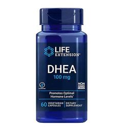 Life Extension Käyttöiän pidentäminen DHEA, 100 mg, 60 Vcaps (1 kpl pakkaus)