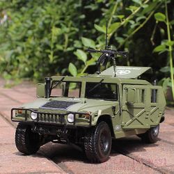 1:18 Hummer H1 Alloy sotilaallinen räjähdyssuojattu automalli Diecasts Simulaatio Metalliset maastoajoneuvot Panssaroitu automalli Lasten lahjat Vi...