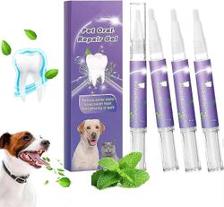 Pet Oral Repair Gel, Pet Oral Restoration valkaisugeeli, Poista pahanhajuisen hengityksen kohteet hammaskivi, ei harjausta lemmikkieläinten suunhoi...