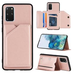 Gangxun Sag til Samsung Galaxy S20 Plus Vintage Cuir Cover Læderetui Kofanger - Rose