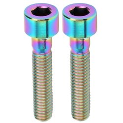 2kpl M6x30mm polkupyörän ohjaustangon varren pultit maastopyörä polkupyörän kuulokkeiden korkkiruuvit kahvi