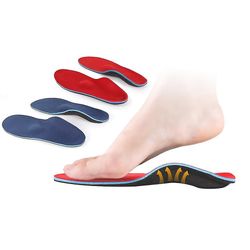 Coosilo Orthotic Indersål Arch Support Flatfoot ortopædiske insoller blå XXXL(11-11.5inch)