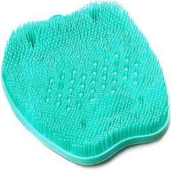 Bruser Foot Scrubber Massager Cleaner Akupressur Mat med skridsikre sugekopper eksfoliering Massage Mat