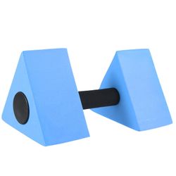 2 stk vann vekt trekant vann aerobic utstyr vekter dumbbell bassengvekt Blå 27x15cm