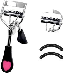 Linkrunning Eyelash Curler med indbygget kam øjenvippe curler Hjerte