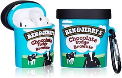 AIR Soft Protective Cartoon Sag for Airpod 2 / 1 (Cow Icecream)