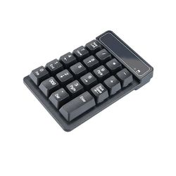 2,4 GHz:n langaton näppäimistö, mini-USB-numeronäppäimistö, 19 näppäintä, numeronäppäimistö, numeronäppäimistön vastaanotin kirjanpitoon Musta
