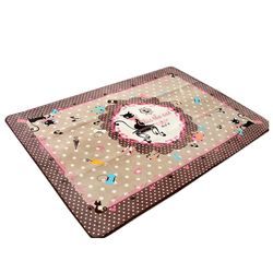 Ruili Koral fleece skridsikker mat tæppe 130*185cm