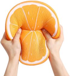 Orange Super Langsom stigning Klem legetøj Dekompression Stor gummiagtig frugt legetøj