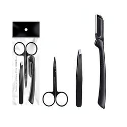 Øjenbryn Trimmer Sæt Øjenbryn Razor Øjenbryn Pincet Clipper Eye Pande Shaper Saks Kvinder Face Razor Makeup Tools
