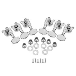 Ny Chrome Inline Guitar String Tuning Pegs Tuners Machine Head