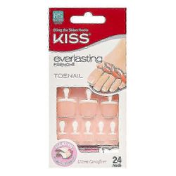 Kiss Press On Toenails, Ikuinen ranskalainen, 24 ea