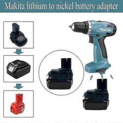 Makita 18v bl1820 / bl1830 / bl140 / 50 litiumpariston muunninsovitin Makita 18v Ni-mh Ni-cd -akkuun 1834 1835 sähkötyökalut