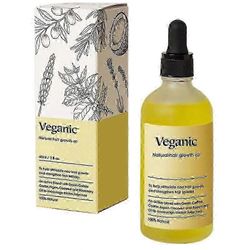 Veganic Natural Hair Growth Oil, Veganic Hair Growth Oil, Veganic Hair Oil kuiville vaurioituneille hiuksille, Rosemary Oil ohuille hiuksille 1 kpl