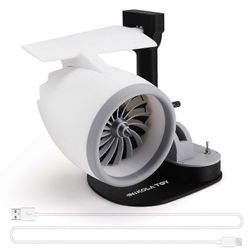 Featured Gift NIKOLA TOY USB Jet Fan Desktop Turbofan Engine Fan Punainen light_Featured lahja