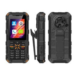 UNIWA F20 Walkie Talkie kestävä puhelin, 1 Gt + 8 Gt, 2,4 tuuman Android 8.0 Go Mediatek MT6739 Quad Core jopa 1,5 GHz, verkko: 4G, PoC, SOS (musta)