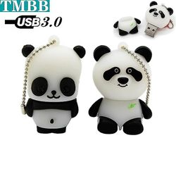 2023 Begrænset Top Fashion Memoria USB 3.0 Cartoon Panda Flash Drive 256g 64g 32g 128g Memory Bear For Cat Lovely U Disk Pendrive 128GB