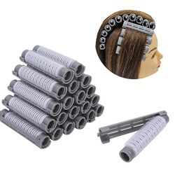 Hxetlv 20stk / sæt Hår Perm Roll Fluffy Perming Rod Hår Roller Curler Kit Perming Stænger Curlers Frisør Hår Styling Tool til Salon