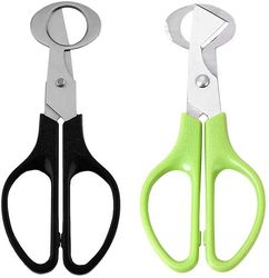 Linkrunning Caille Oeuf Shell Cutters, 2stk Ciseaux en Acier Inoxydable Petite Caille Oeuf Ouvreur Coupe Cigare pour la Cuisine Domicile Petit Cail...