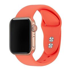 Ny 45/41/38/40/42/44mm Silikone Sports Udskiftning Strap Band For Iwatch Series7 6 Se 5 4 3 2 1 For Kvinder Piger Drenge Mænd Citrus