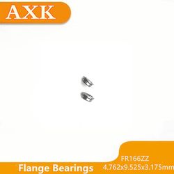 Skyndte sig 10stk/parti Fr166zz Fr166 Zz 4.762x9.525x3.175mm Høj præcision miniature flange bærende dyb rillekugle helt ny