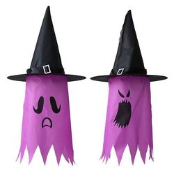 Handuo Halloween heks hat Halloween fjer heks pandebånd lilla