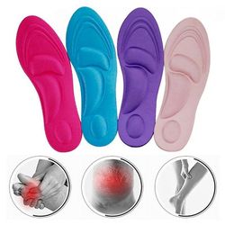 2pcs Mænd Kvinder Smertelindring Soft Sponge Memory Foam ortopædiske insoller 34 til 40yards Kvinde