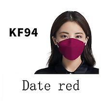 Lauwodun Pil-formet Kf95 Voksen Ansigtsmaske Voksen Fisk-formet Åndbar Kn94 Tre-dimensionelle Mask-50 Pieces dato rød
