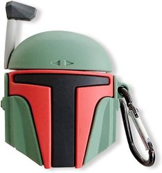 Øretelefonen beskyttende dækning er velegnet til Airpods 1 &2, 3d populære og søde Mandalorian Boba Fett