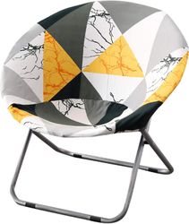 Shirtking Heytea Rund Tallerkenstol Betræk Stretch Moon Chair Slipcover Folding Camping Chair Cover 2