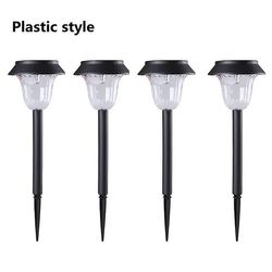 Bicaco Led Solar Lamp Utendørs Vanntett Solar Lawn Light Auto På / av Garden Yard Sollys Street Landskap Road dekorative lys 4 stk plast multicolor