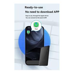 GPS Locator Smart Card Tracking Location Wallet Tracker Card toimii Find My App -sovelluksen kanssa Ohut GPS It Kuten