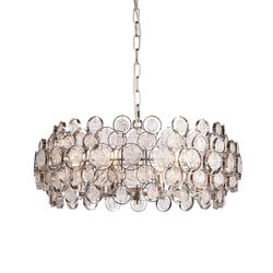 Endon Lighting Marella - Vedhæng Bright Nikkel Plade & Clear Glass 6 Light Dimmable IP20 - E14