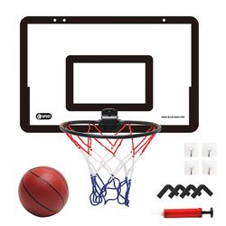 Moye Indendørs Mini Basketball Hoop For Børn Voksne Teenagere Sort