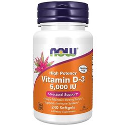 NOW Foods NU Livsmedel Vitamin D-3 5000iu Softgels 240