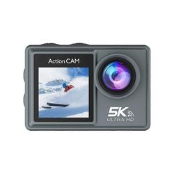 5K 30FPS toimintakamera wifi-kaukosäätimellä elektroninen kuvanvakautuskamera ulkosukellusurheiluun Harmaa musta