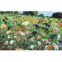 1000kpl Pooping Puppys Puzzle Hauska stressinlievityspalapeli koiraeläinten ystäville 101 Dog Poop Puzzle