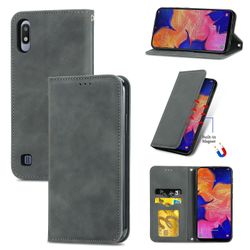 Gangxun Sag til Samsung Galaxy A10 Magnetisk lukning Læder Tegnebog Cover Housse Etui Shockproof - Grå