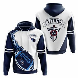 Rugby Hættetrøje til mænd Trykt Løs Sweatshirt Top Titan Hvid M