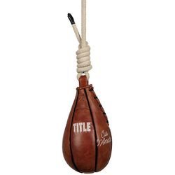 Title Boxing Otsikko Nyrkkeily Cus D'Amato Aito nahka slipping laukku Ruskea One Size