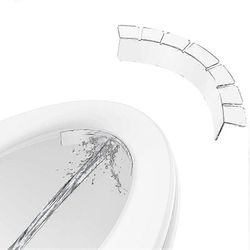 WC-istuimen roiskesuoja Läpinäkyvä pottaharjoittelun pissalle roiskesuoja Vedenpitävä virtsanohjain lapsille ja aikuisille