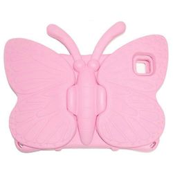Yhteensopiva Samsung Galaxy Tab A8 10.5 (2021) / (2022) Butterfly Style Putoamissuoja Jalustan muotoilu EVA Tablet-kotelon suoja Vaaleanpunainen